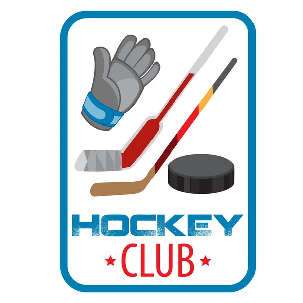 Hockey club poster — 스톡 벡터