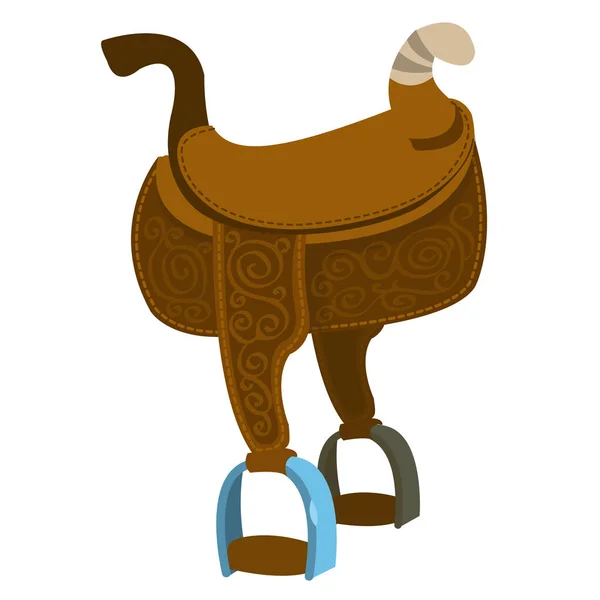 Icône de selle cheval — Image vectorielle