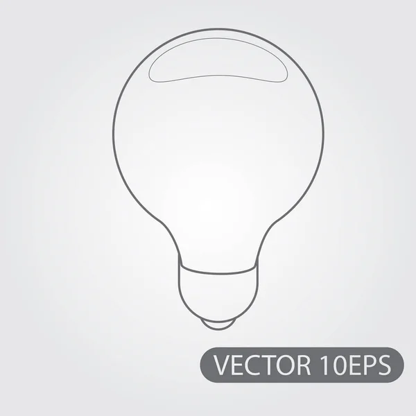 Elektrische gloeilamp pictogram — Stockvector