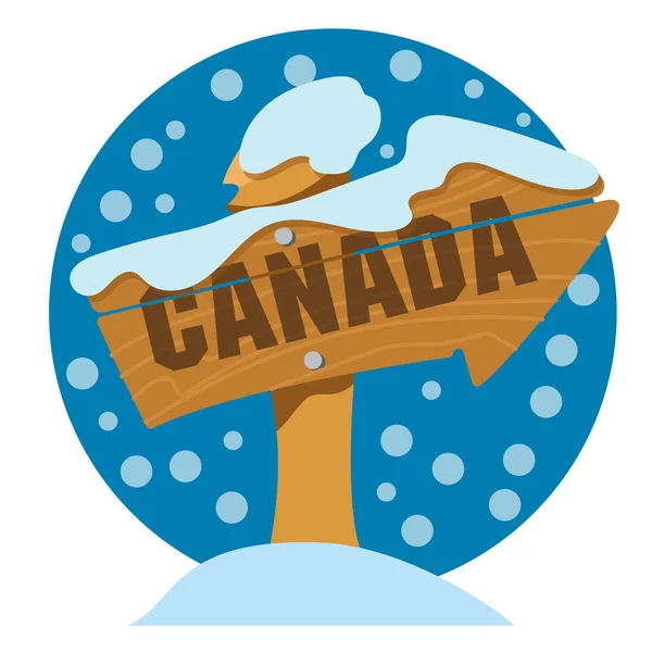 Pointeur de flèche Canada — Image vectorielle