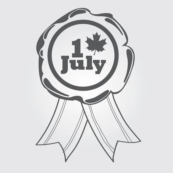 Canada Day 1 luglio icona — Vettoriale Stock