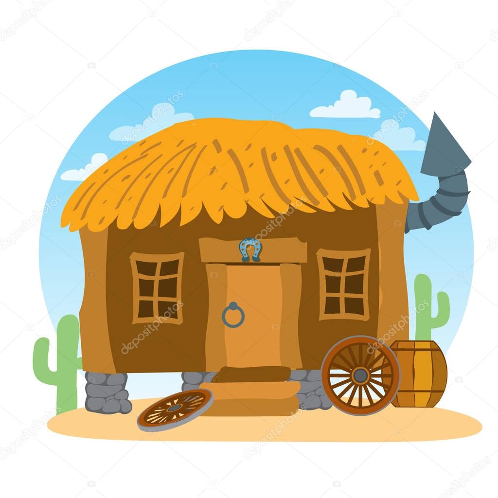 Thatched hut icon