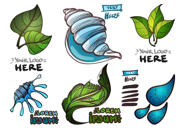 Set de icoane sociale în stil desenat manual . — Vector de stoc