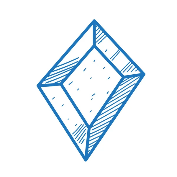 Het symbool van diamanten schets logo. — Stockvector