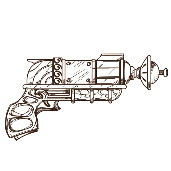 Steampunk silah simgesi — Stok Vektör