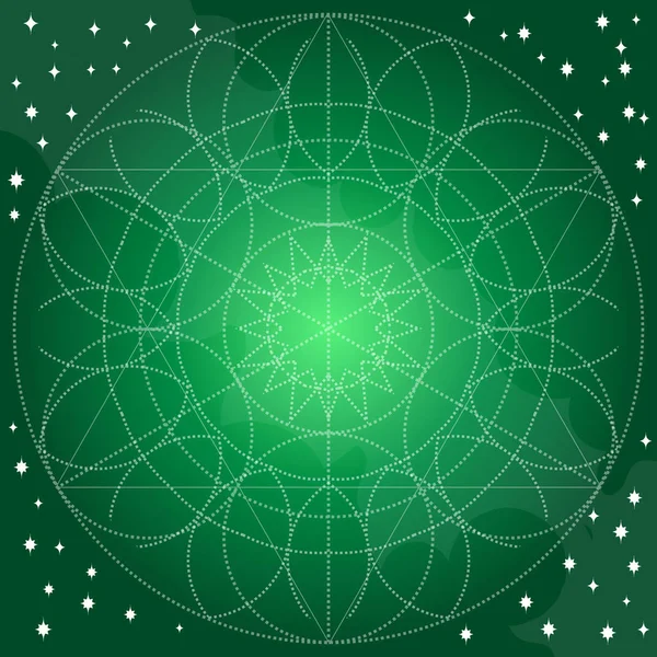 Emerald abstracte patroon. — Stockvector