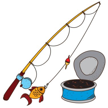 Balık tutma logosunu görmeniz gerekir. illustratration