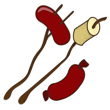 Sosis ve marshmallow logosu