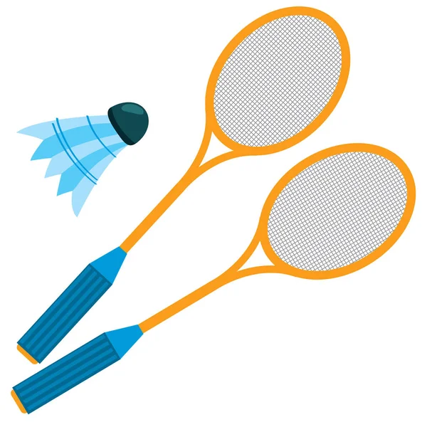 Badminton-Logo. Sport — Stockvektor