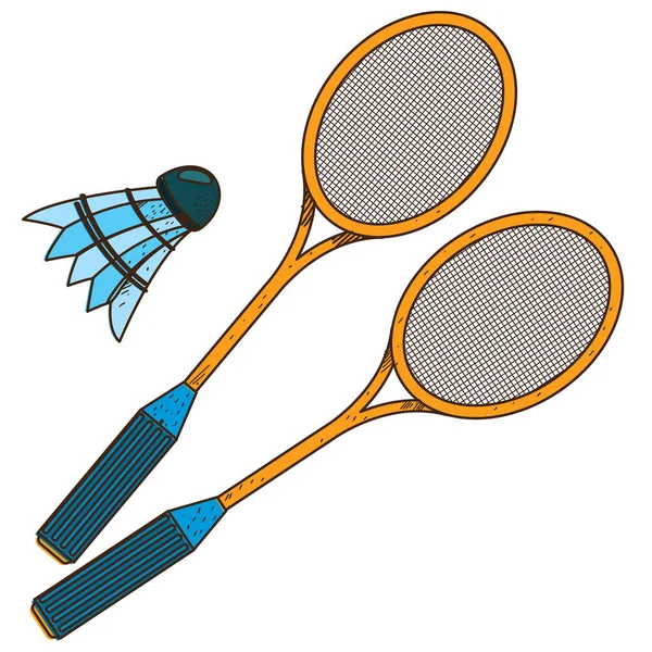 Badminton logo. Sport — Wektor stockowy