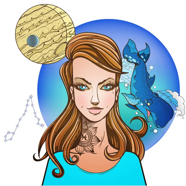 Ikona znaki zodiaku — Wektor stockowy