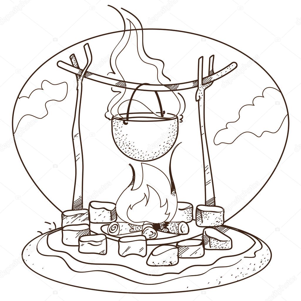 Vector illustration design of Fire icon