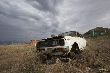 Vintage retro eski Japon araba Vadisi abounded