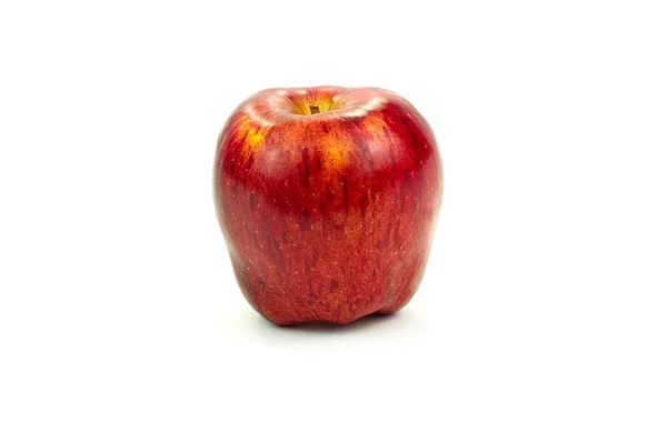 하얀 배경에 있는 빨간 사과 — 스톡 사진