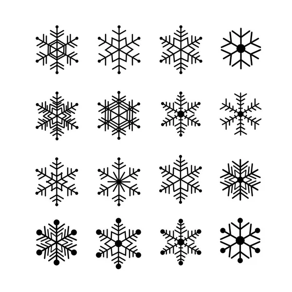 Сніжинка Векторний значок ізольований фон — стоковий вектор