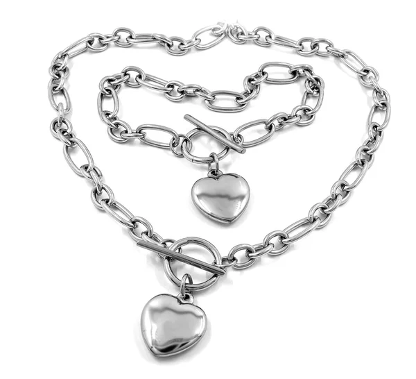 Šperky sady - náhrdelník a náramek — Stock fotografie