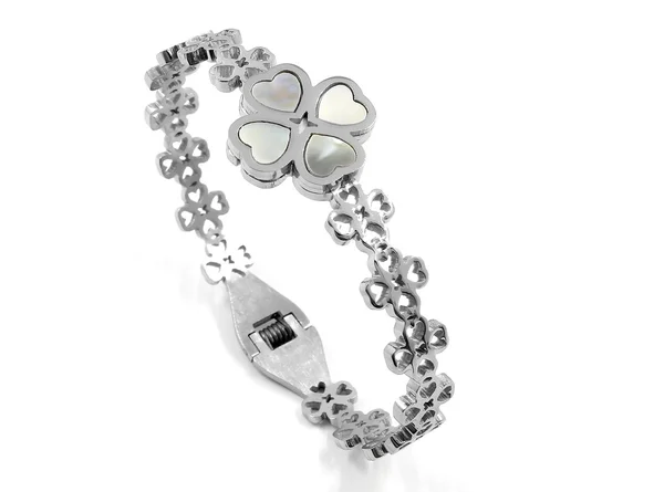 Dam smycken armband - rostfritt stål — Stockfoto