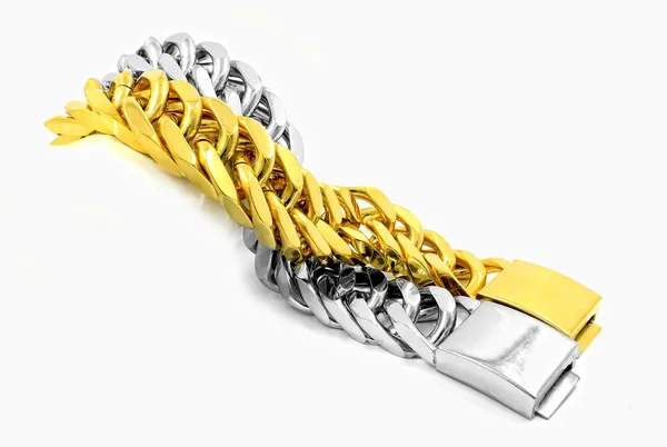 Armband aus Gold und Silber - starke Leistung — Stockfoto