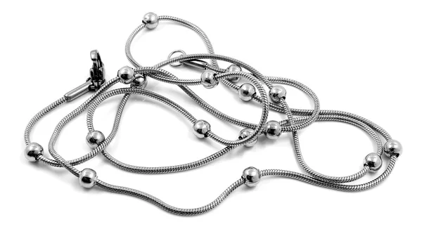 Hölgyek lánc - nyaklánc - rozsdamentes acél — Stock Fotó