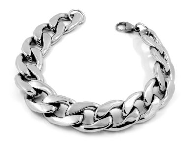 Erkekler - Gümüş altın için büyük bilezik