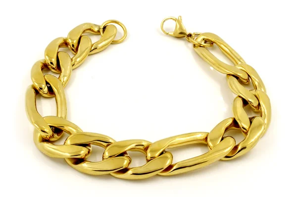 Il braccialetto enorme per gli uomini - Oro argento — Foto Stock
