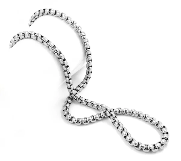 Unisex srebrny łańcuch - ze stali nierdzewnej — Zdjęcie stockowe