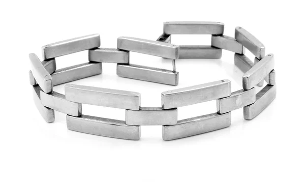 Масивні браслет для чоловіків - срібло-золото — стокове фото