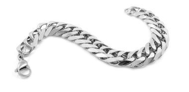 Erkekler Gümüş Bilezik - paslanmaz çelik