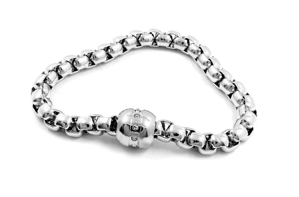 Pulsera de plata para mujer - Acero inoxidable —  Fotos de Stock