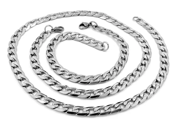 Set jewelry bracelet and necklace — Stock Photo, Image