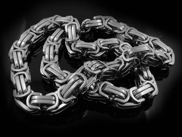 Chain for Men - Luxury jewelry - Stainless steel — Stock Photo, Image