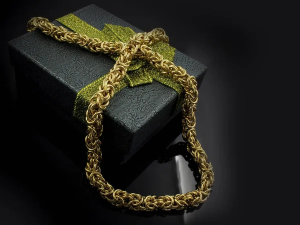 Kedja för män - lyx smycken - rostfritt stål — Stockfoto
