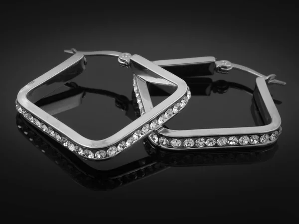 Jewelery - Luxury earrings for women — Stock Photo, Image