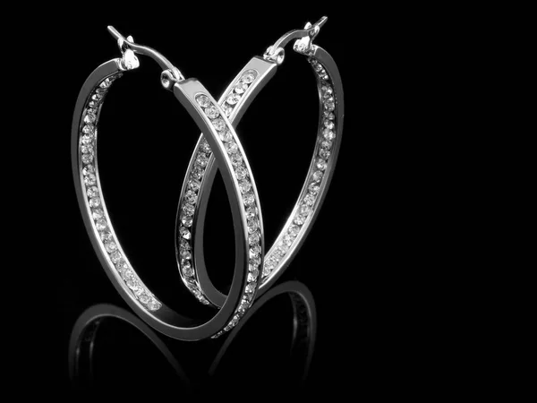 Jewelery - Luxury earrings for women — Stock Photo, Image