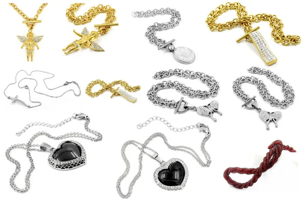 珠宝首饰-大套的项链 — 图库照片