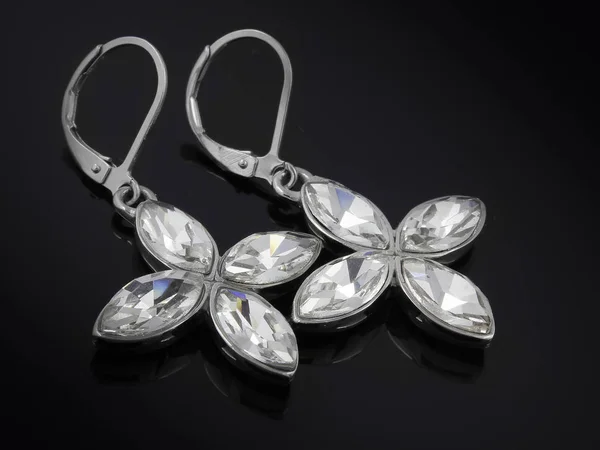 Luxury earrings for women — Stock Photo, Image