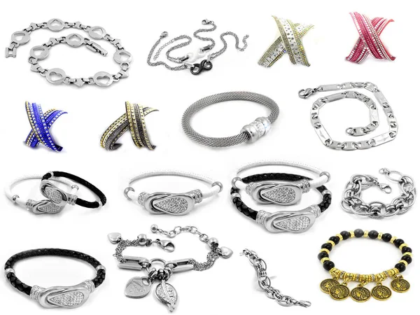 Vrouwen armbanden - grote verzameling — Stockfoto