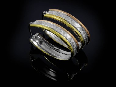 Küpe - gümüş ve altın paslanmaz çelik