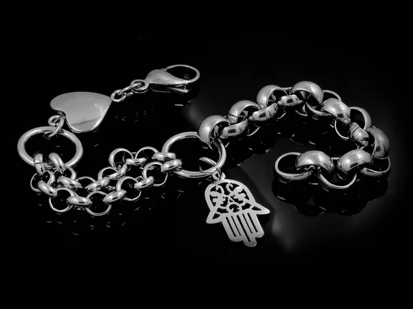 Bracelet bijoux - Acier inoxydable argenté — Photo