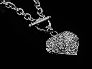 Kolye kalp - paslanmaz çelik