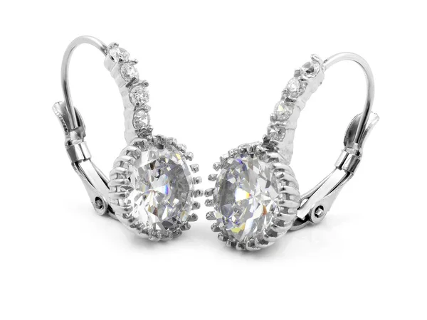 Brincos de jóias femininas - Aço inoxidável — Fotografia de Stock