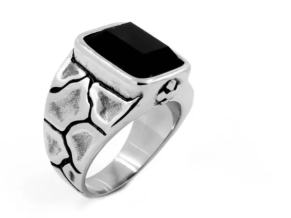 Šperky prsten - nerezová ocel — Stock fotografie