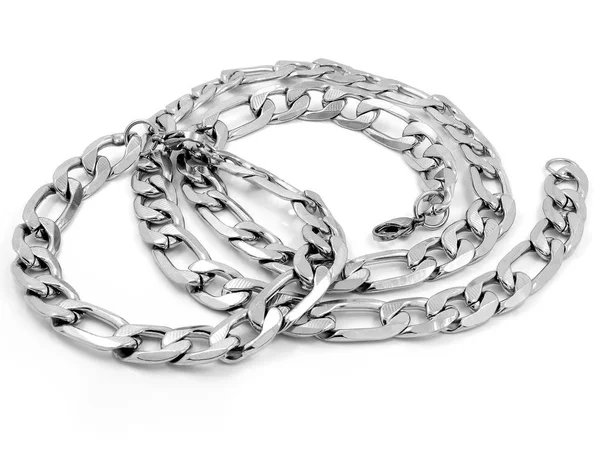 Conjunto de jóias - Cadeia e pulseira para homens — Fotografia de Stock