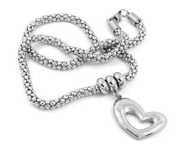 Kadınlar - paslanmaz çelik için gümüş kolye