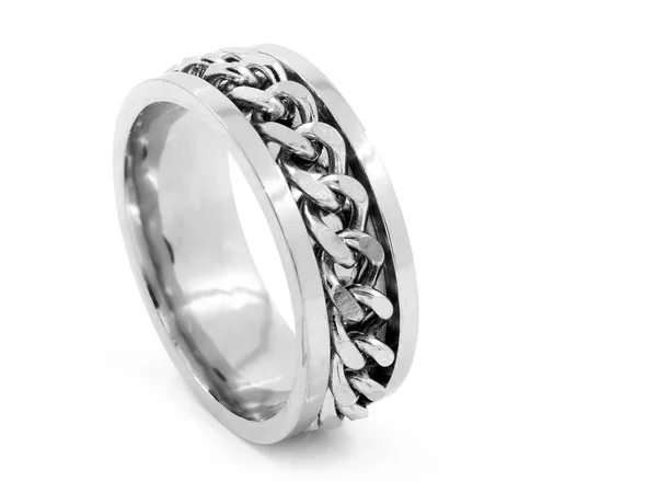 Sieraden ring - roestvrij staal — Stockfoto