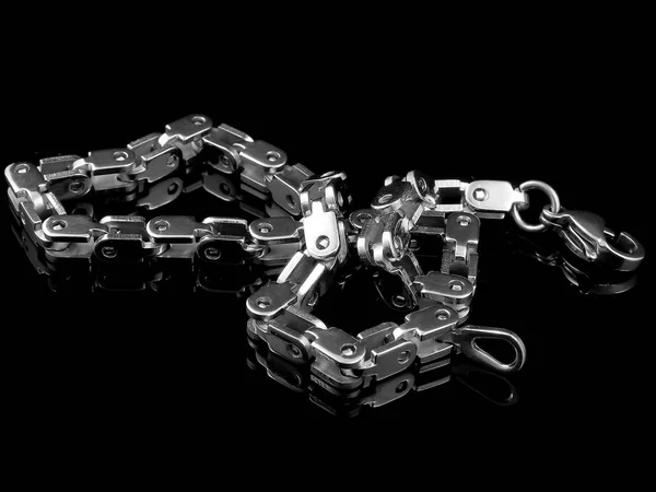 Jewel bracelet for men - Stainless steel — Stock Photo, Image