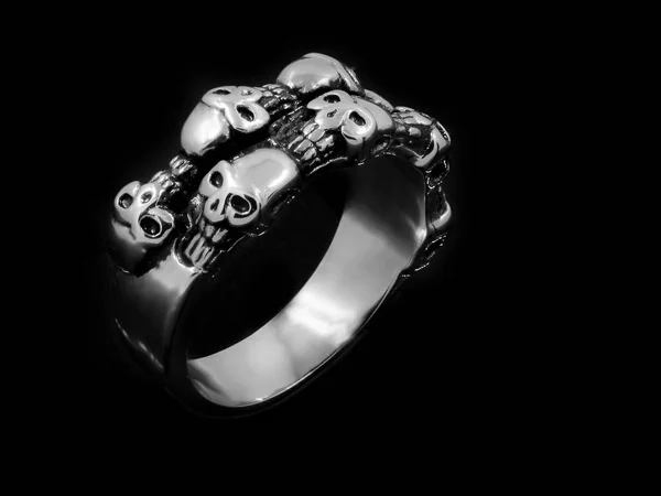 Anel de jóia - Aço inoxidável — Fotografia de Stock