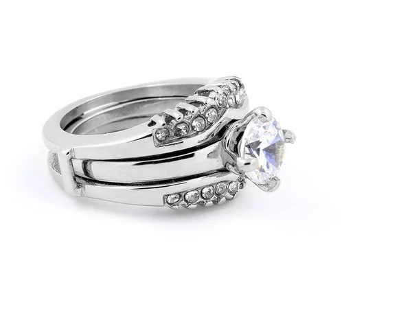 Jewel ring - Stainless steel — Stock Photo, Image