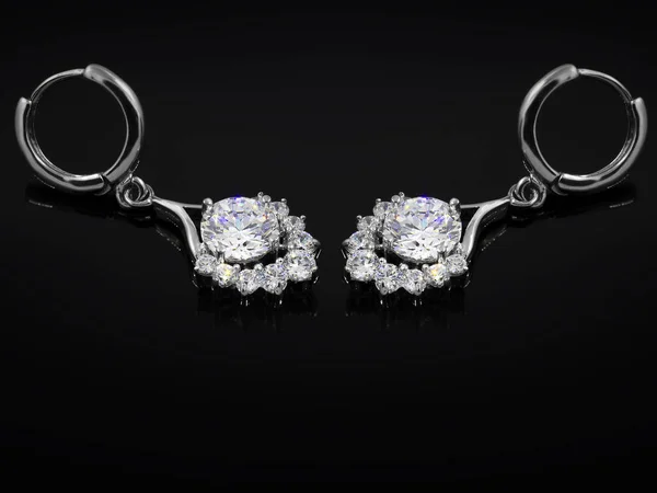 Smycken Örhängen - för kvinnor - rostfritt stål — Stockfoto