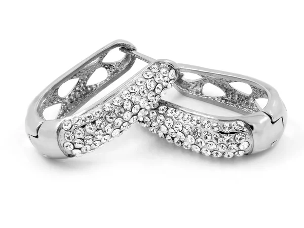 Smycken Örhängen - för kvinnor - rostfritt stål — Stockfoto